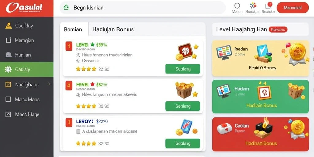 l777 - Ragam level menantang yang tersedia untuk pemain.